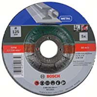 Bosch 5 discos de corte para metal (metal- 125 mm- accesorio para amoladoras)